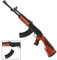 W WIDMANN MILANO Party Fashion 2781G - Spielzeuggewehr Kalaschnikow, ca. 75 cm, für Erbsenmunition geeignet, Gewehr, Pistole, Soldat, Motto-Party, Karneval