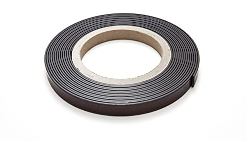 Selbstklebendes Magnetband, 12.7mm x 5m Rolle – zuschneidbares Magnetband, stark haftend, Befestigungsmittel, Magnetklebeband