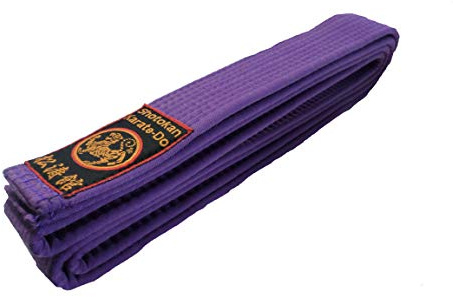 Budodrake Karategürtel violett Shotokan Label Violettgurt