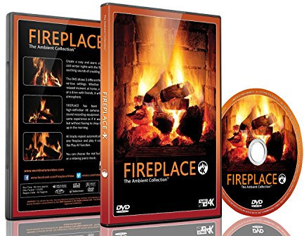 Feuer DVD - Kaminfeuer gefilmt in HD mit langen Holzfeuern und den Geräuschen von knisterndem Holz