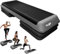 Yes4All KC6V Plataforma aeróbica unisex para adultos, Health Club Size - Gris/negro con 4 bandas, tamaño gimnasio, X-Grande