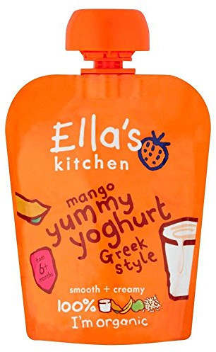 Ella's Kitchen Organic Mango Yummy Yoghurt Greek Style 6mth+ (90g) - Pack of 2