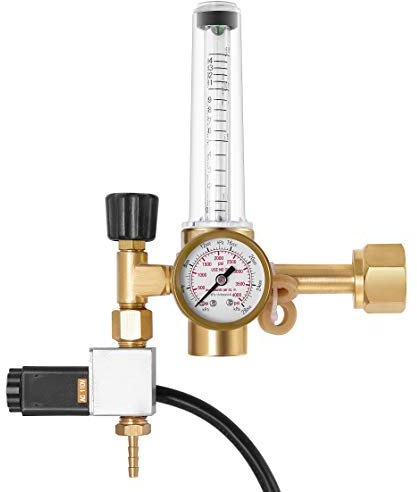 VIVOSUN Hydroponics CO2 Regulator Emitter System with Solenoid Valve Flowmeter for Grow Room Grow Tent Garden House Aquarium