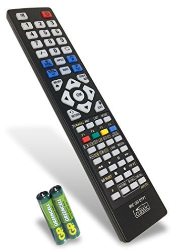 Classic Replacement Remote Control for Alba LE-24GY15-T2+DVD-WHITE (batteries included)