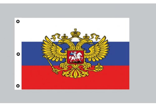 Everflag Riesen-Flagge: Russland mit Adler 150cm x 250cm