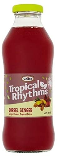 Grace Tropical Rhythms Sorrel Ginger, 475 ml, Pack of 12