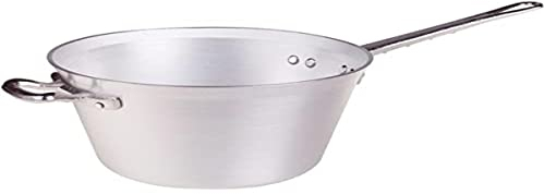 Pentole Agnelli Paiolo per Polenta, 6 L, Acciaio Inossidabile, Argento, 26 cm