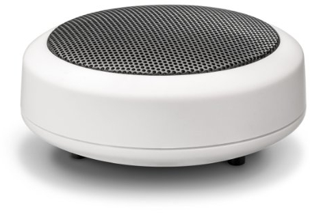 Wavemaster MOBI-2 Mini Lautsprecher mit Bluetooth-Funktion (1 Stück) für mobile Soundquellen wie Smartphone, Handy, Tablet, MP3-Player, Laptop usw. in weiß