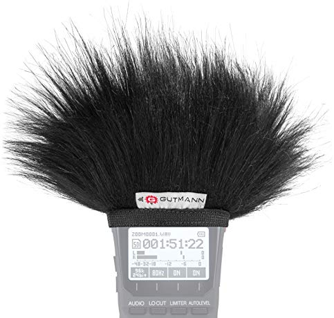 Gutmann Mikrofon Windschutz Fell für Zoom H1 / H1n Made in Germany