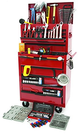 Hilka TK270 Heavy Duty Tool Chest and Cabinet Tool Kit (271-Piece)