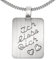 CLEVER SCHMUCK Silberne Gravurplatte matt rechteckig Ecken abgerundet Ich liebe Dich mit 2x Herz Kette Panzer 45 cm Sterling Silber 925 im Schmucketui