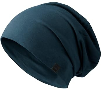 MSTRDS Unisex Strickmützen Jersey Beanie, Blau (Navy 1152,4565), One Size (Youth)