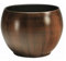 Keramik Blumentopf Bali in Holzdekor Durchmesser 23 cm/Höhe 17.5 cm