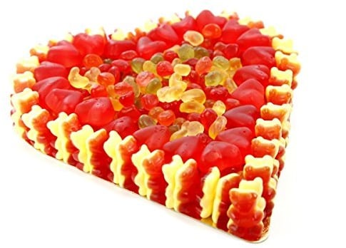 Fruchtgummi Herz roter Traum Gummibärchen und Mellow Speck 800g
