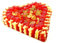 Fruchtgummi Herz roter Traum Gummibärchen und Mellow Speck 800g