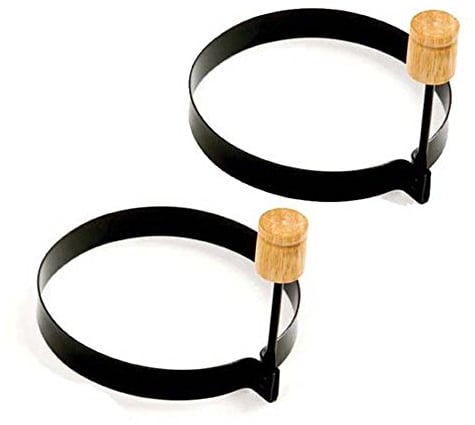 Norpro Round Pancake/ Egg Rings, Black, 4 Inch
