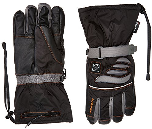 Alpenheat Fire Glove Beheizter Ski Snowboard oder Motorradhandschuh, Schwarz, L, AG2