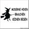 cartattoo4you® AK-00541 | Hexe - Moderne HEXEN BRAUCHEN KEINEN Besen | Autoaufkleber Aufkleber, Farbe schwarz, in 24 Farben erhältlich, 20 x 10 cm, glänzend