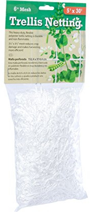 Hydrofarm HGN15S Flexible String Netting, 5'x15', 3.5'' Mesh Trellis, 5' x 15'
