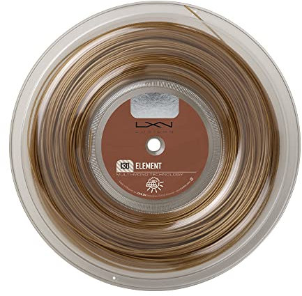Luxilon WRZ990111 Corda da Tennis Element, Bobina 200 m, Unisex, Bronzo, 1.30 mm