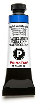 DANIEL SMITH 284600138 Extra Fine Watercolor 15ml Paint Tube, Lapis Lazuli Genuine, 0.5 Fl Oz (Pack of 1)