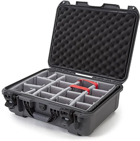 Nanuk 930 wasserdichter Hartschalenkoffer mit gepolsterten Trennwänden, Graphit (930-2007)