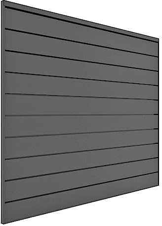 Proslat 88104 Organiseur de garage en PVC robuste - 10 panneaux - Anthracite - 122 x 122 cm