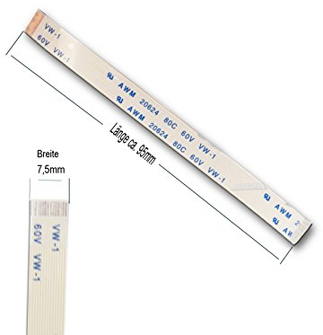 Bucom Ribbon Cable, 150mm, 14 Pin, PS4 DualShock Controller Touchpad Cable Replacement/Repair