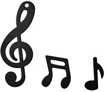 Santex NEU Konfetti Musiknoten, schwarz, 20 g