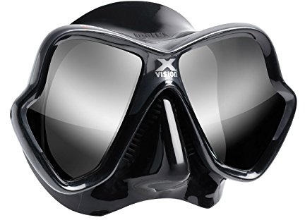Mares X-Vision Ultra Liquid Skin Tauchermaske (schwarz/Silber verspiegelt)