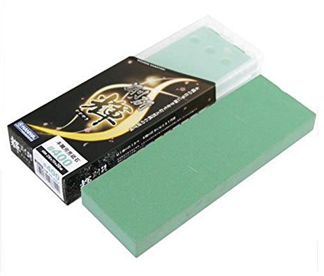 Naniwa NK-2204 Kagayaki Schleifstein für den professionellen Einsatz #400 Schärfer mit Aufbewahrungskoffer 8,3 x 2,8 x 0,8 Zoll (210 x 70 x 20 mm)