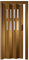 Falttür-Kunststoff Luciana Buche mit 2 Fenster 88,5x202 cm doppelwandig