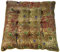 GURU SHOP Orientalisches Brokat Steppkissen, Stuhlkissen 40x40 cm - Gold, Synthetisch, Zierkissen, Dekokissen, Sofakissen