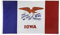 shop72 US State Flaggen –, 100D 3 x 5 Polyester Flaggen, Polyester, Iowa, Einheitsgröße