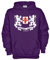 Settantallora - Felpa con Cappuccio KJ831 Ultras Viola Taglia M