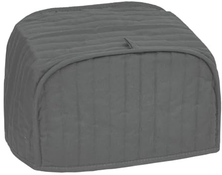 RITZ Polyester/Cotton Quilted Two Slice Toaster Appliance Cover, Dust and Fingerprint Protection, Machine Washable, Graphite