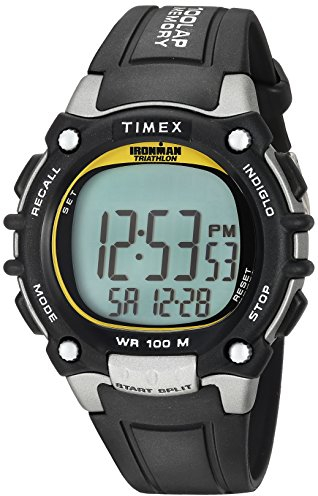 Timex Ironman Men's Classic 44mm Digital Black Resin Strap Watch T5E231