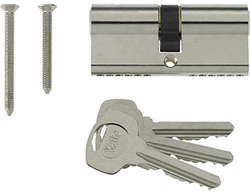 Yale KM Superior PKM4045-NP Cylindre Euro 1 étoile 40/45 (95 mm) Finition Nickel Haute sécurité