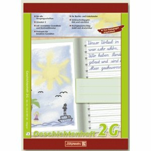 Brunnen 10 x Geschichtenheft A5 Lineatur 2G 90 g/qm 16 Blatt