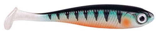 Jackson Gummifisch Forelle & Barsch Köder - Active Shad 8,0cm 6St. Perch Natur. Profi Gummiköder. Angelköder Raubfisch. Gummi Angeln. Softbait