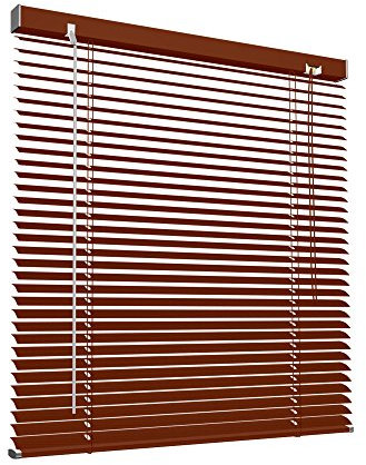 Victoria M. Veneziana in Alluminio, 120 x 130 cm, Legno Scuro, Montabile Senza Fori, Incluse Clip di Fissaggio Klemmfix