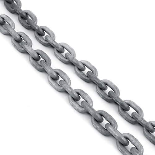 30m ANKERKETTE DIN 766 5mm feuerverzinkt GK 3 Stahlkette Gliederkette Rundstahlkette