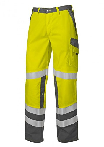 BP 2010-845-8653-44n Arbeitshosen, mit elastischem Rückenteil, 270,00 g/m² Stoffmischung, Warngelb/dunkelgrau, 44n