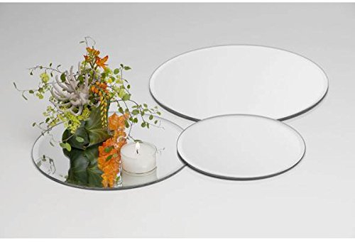 Sandra Rich Spiegelplatte, Tischspiegel, Deko Spiegel D. 25cm rund Glas