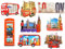 Set of 8 UK London Icons Design Metal & Resin Mix Fridge Magnets (Shoponica)