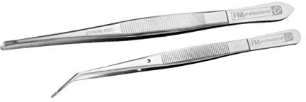 FM Professional Pinzas Servir-Decorar, acero inox. 2 ud-s