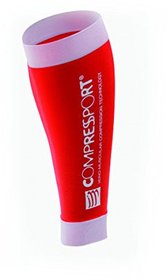 Compressport Calf R2 - Pernera unisex, color rojo, talla XL (Tamaño Fabricante : T4)