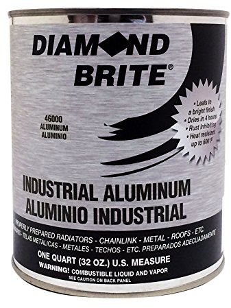 Diamond Brite Aluminum Paint, Aluminum, 1 Quart, 46000-2