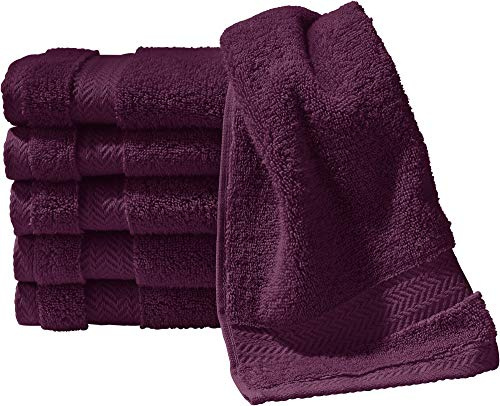 Erwin Müller Gästetuch Friedrichshafen 6er- Pack, 100% Baumwolle aubergine Größe 30x50 cm - Premium-Qualität, unvergleichlich saugfähig, hautsympathisch, formstabil (weitere Farben)