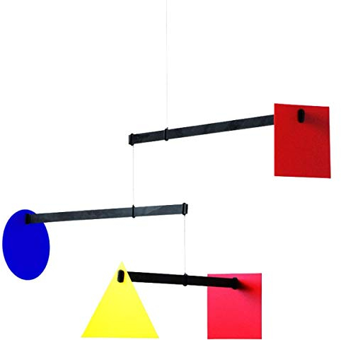 Flensted Mobiles f428 Bauhaus Mobile, Stahl, Mehrfarbig, 35x62 cm